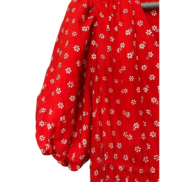 Madewell Floral Sophia Mini Dress in Size M Cottagecore Prairiecore - Picture 4 of 8